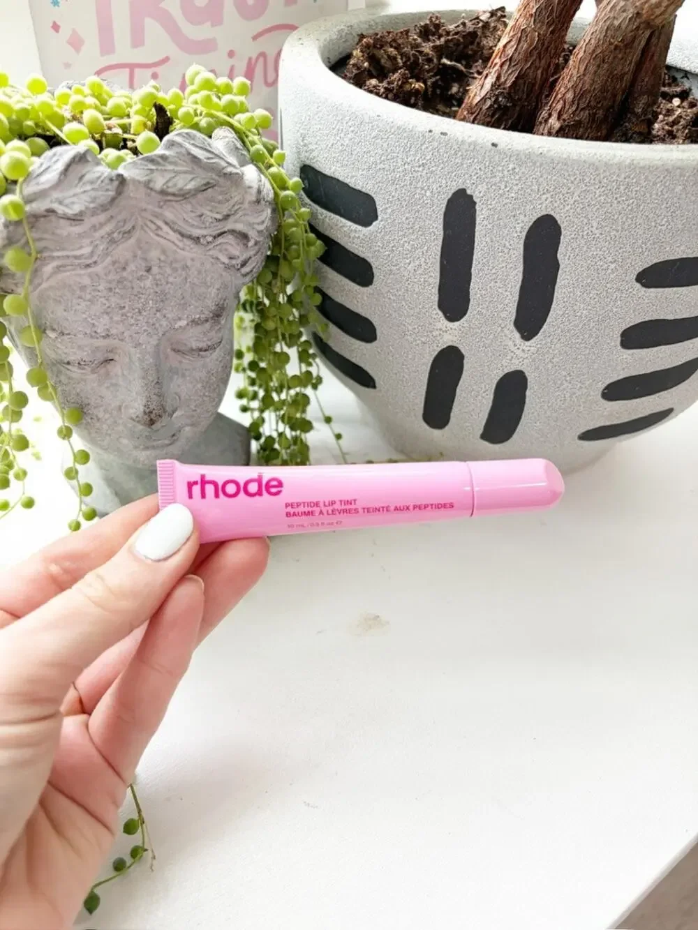 Rhode Peptide Lip Tint in Jelly Bean Glittery Pink